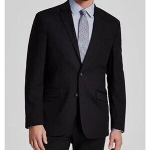 NEW Kenneth Cole Reaction Men's 38R Black Modern Fit Flex Coat Blazer Jacket